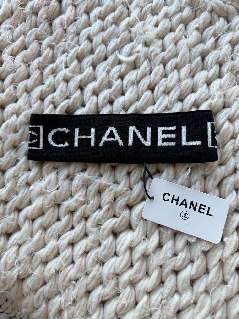 Vintage CHANEL Headband - Knitted - NWT